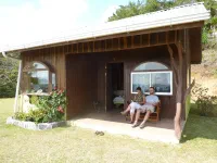 Repos sur la terrasse de l'hôtel