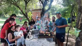 Parilla (barbecue) partagé avec la famille Saso qui nous a cordialement invité