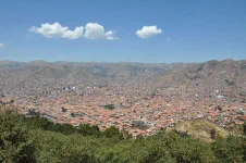 Les collines de Cuzco n'étaient pas encore urbanisées dans les années 50