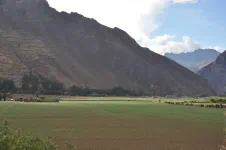 Le fond de la vallée est très plat, propice à l'agriculture