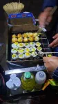 Délicieuses brochettes d'oeufs de caille