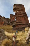 Début de balade dans les reliefs du canyon