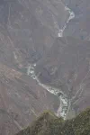 L'Apurimac, un peu plus de 1500 mètres en dessous